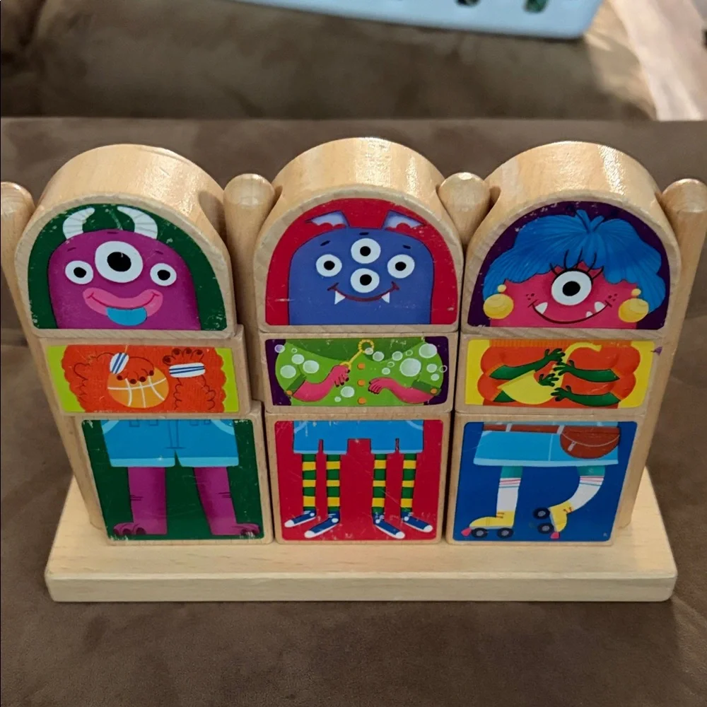 Highlights MIX-and-Match Monster Blocks (Wooden Blocks) Ages 1 And Up
